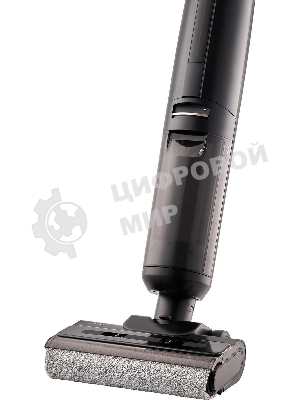 Пылесос вертикальный моющий Vitek VT-FW15PLUS черный, питание от аккумулятора, 120 Вт, уборка влажная/сбор жидкости/сухая, пылесборник 0.55 л