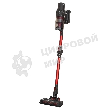 Пылесос вертикальный Supra VCS-5080 красный/серый, питание от аккумулятора, 250 Вт, уборка сухая, пылесборник 0.8 л