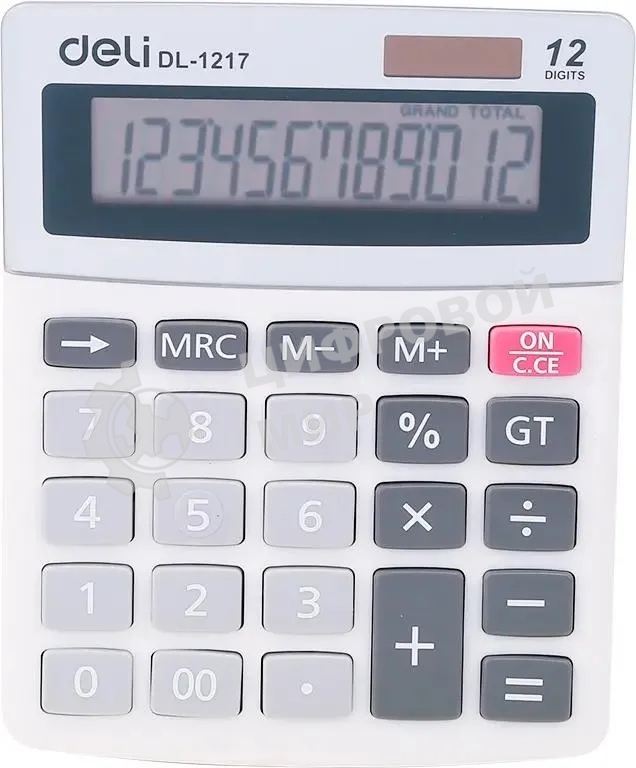 Калькулятор настольный Deli E1217 в ассортименте 12-разр. 1003503
