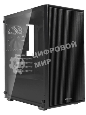 Компьютерный корпус XASTRA A307M 3BK Black mATX/Mesh/tempered glass/3x120мм PWM FC black fans/A307M-3FC12BK
