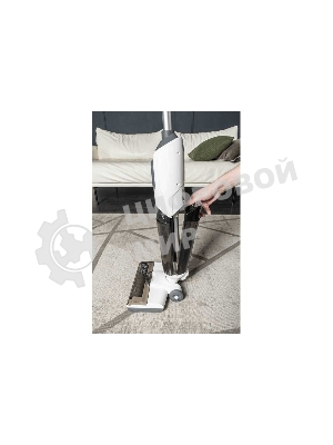 Пылесос вертикальный GARLYN Aqua Base 3 белый/черный, питание от аккумулятора, 170 Вт, уборка сухая/влажная, пылесборник 0.4 л