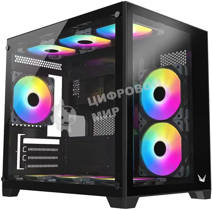 Компьютерный корпус AeroCool/Formula Crystal Z5 черный без БП mATX 1x120мм 2xUSB 2.0 1xUSB 3.0 audio bott PSU