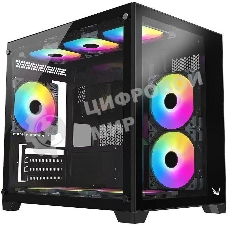 Компьютерный корпус AeroCool/Formula Crystal Z5 черный без БП mATX 1x120мм 2xUSB 2.0 1xUSB 3.0 audio bott PSU