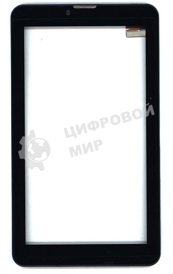 Сенсорное стекло (тачскрин) для Irbis TZ51, черное с рамкой