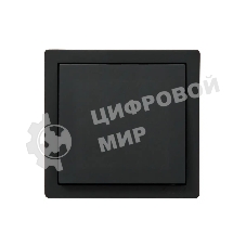 Выключатель 1-клав. LETO черный бархат LEZARD 752-4200-100