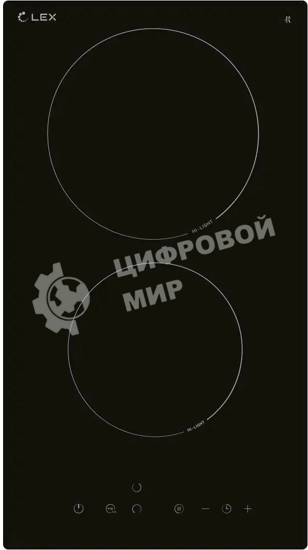 Электрическая варочная панель LEX EVH 320B BL Hi-Light, независимая, черный