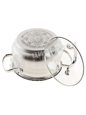 Набор посуды Kelli KL-4209 6 пред. Кастрюля с жаропрочной стекл. крышкой 2.1 л. Кастрюля с жаропрочной стекл. крышкой 3 л. Кастрюля с жаропрочной стекл. крышкой 4 л. Высококачественная нерж. сталь 18/10. 5-ти слойное капсульное дно.