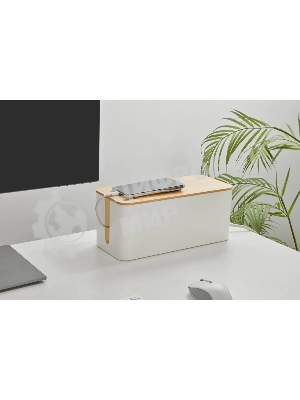Органайзер Cactus CS-BOX-WH белый/бамбук