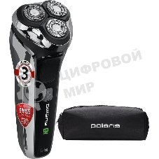 Электробритва Polaris PMR 0305R wet&dry PRO 5 blades элктрическая, черный/хром
