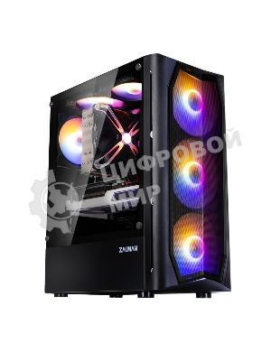 Компьютерный корпус MidiTower Zalman N4 black (ATX,Window, 6xRGb fan, USB 2.0 x2, USB 3.0x1, без БП) (N4 rev.1)