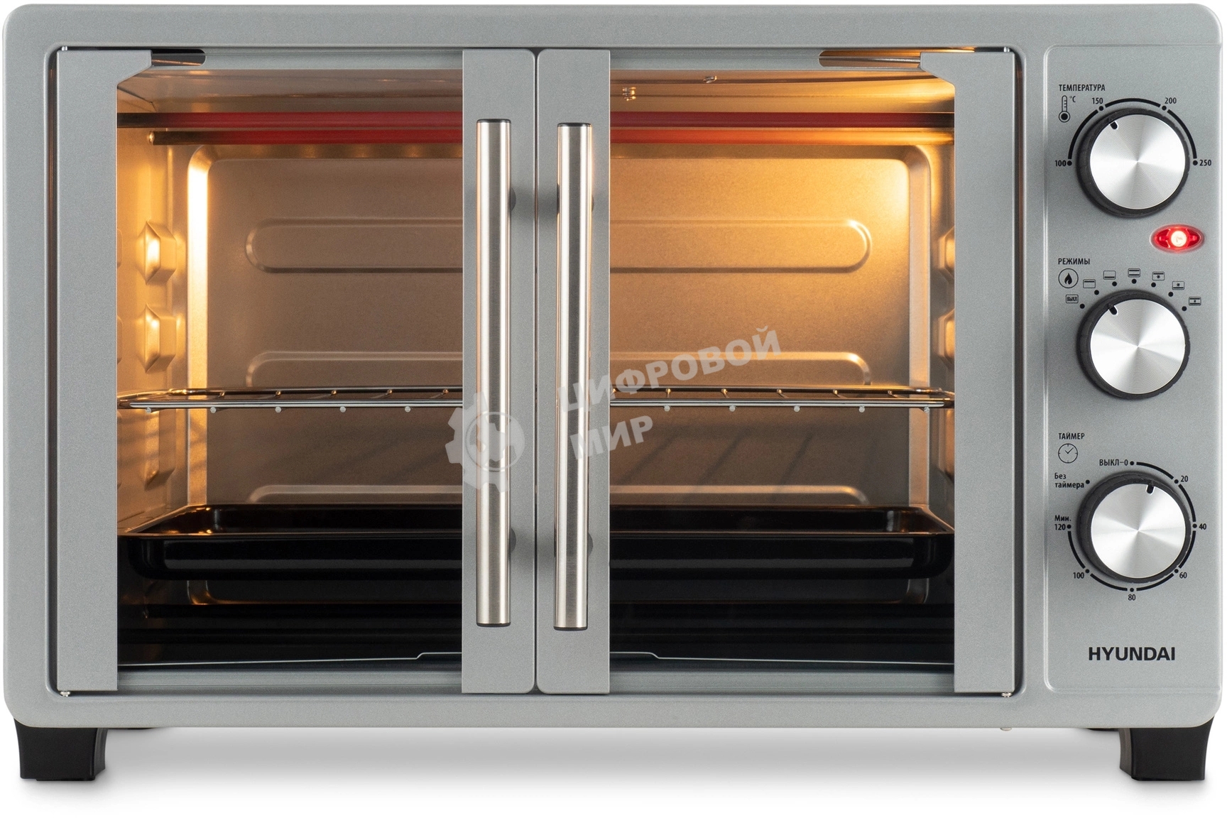 Мини-печь Hyundai MIO-HY077 30л. 1500Вт серебристыйМини-печь BBK OE5562MC черy