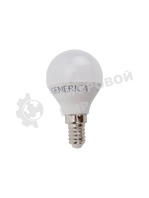 Лампа светодиодная GENERICA LL-G45-10-230-30-E14-G G45 10 Вт шар 3000К E14 230В
