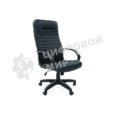 Кресло Chairman 480 LT черный, экокожа, 120 кг