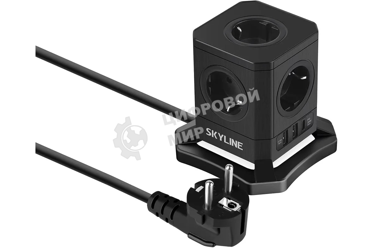 Сетевой фильтр Skyline USP-730 Black PD3.0
