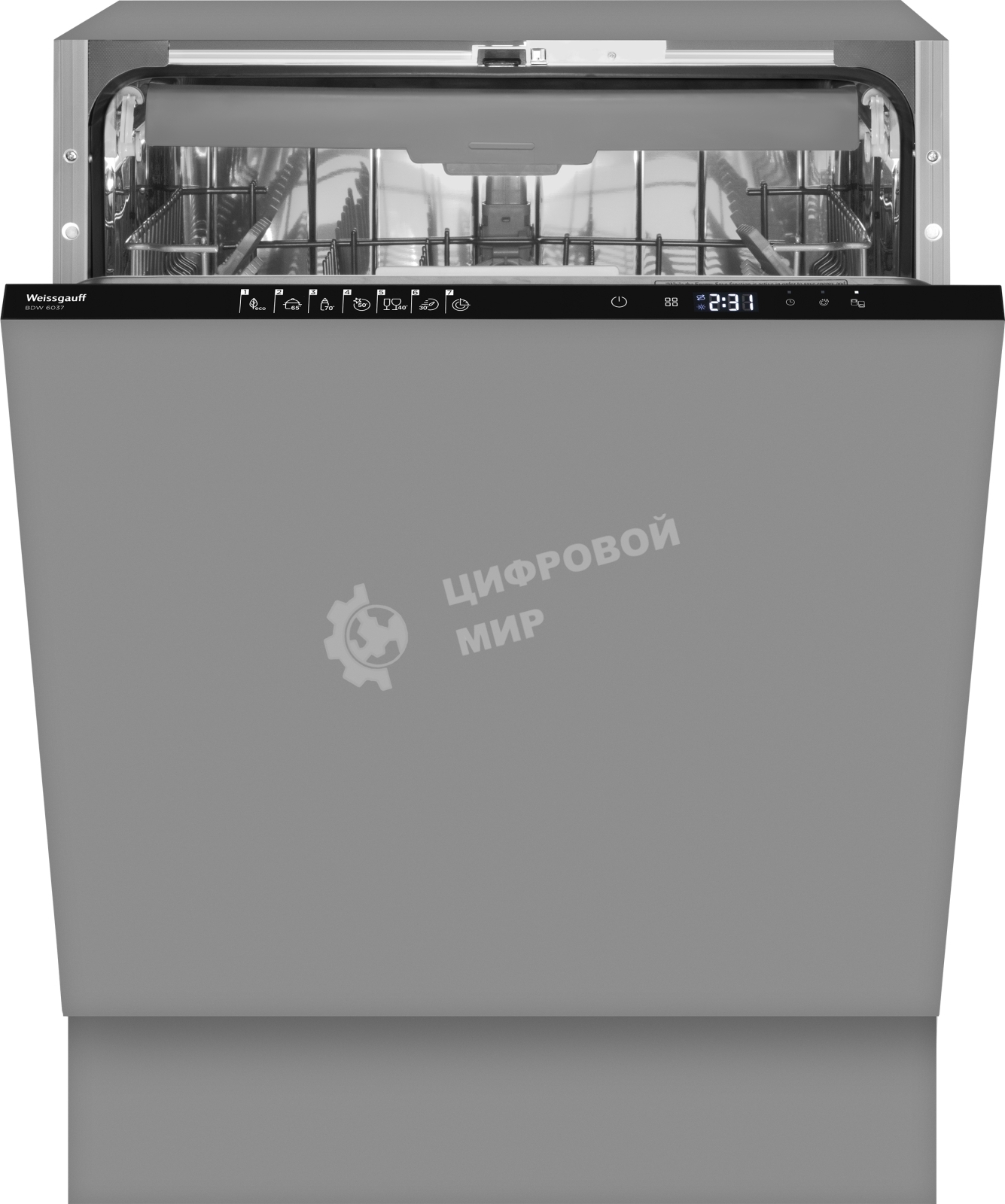 Встраиваемая посудомоечная машина Weissgauff BDW 6037, черный, 59.8 см, 13 компл., 57 дБ, класс A+++