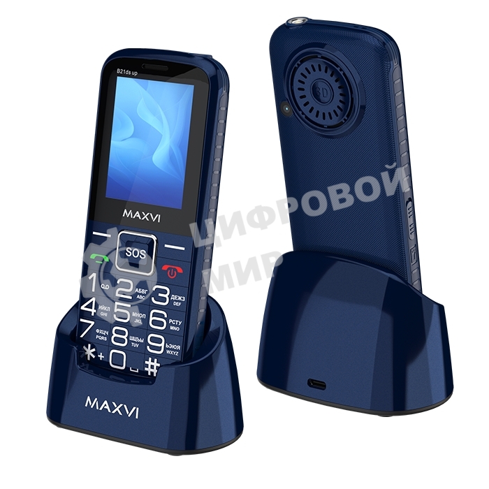 Мобильный телефон Maxvi B21ds up синий