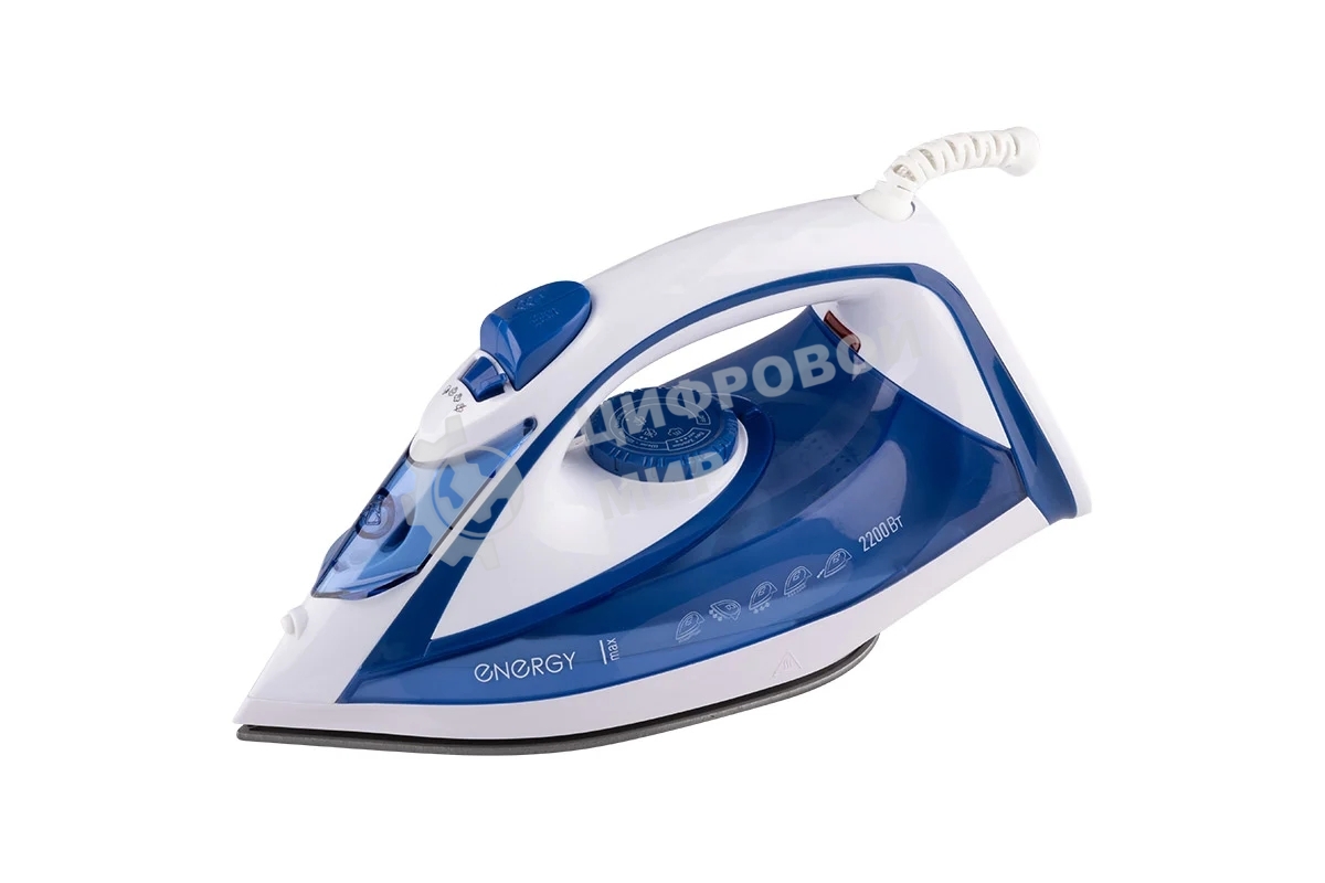 Утюг Energy EN-353 голубой/белый, 2200 Вт, 12 г/мин, 340 мл
