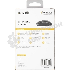 Мышь беспроводная A4Tech G3-200NS черный, 1200 dpi, радиоканал, USB, кнопки - 3
