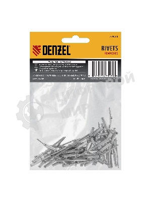 Заклепки алюминиевые Denzel, 1/8