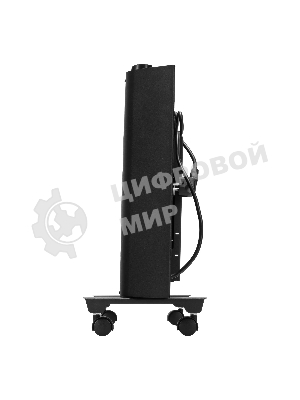 Конвектор электрический Denzel XCE-2000B черный, 2000 Вт, 25 м2, термостат