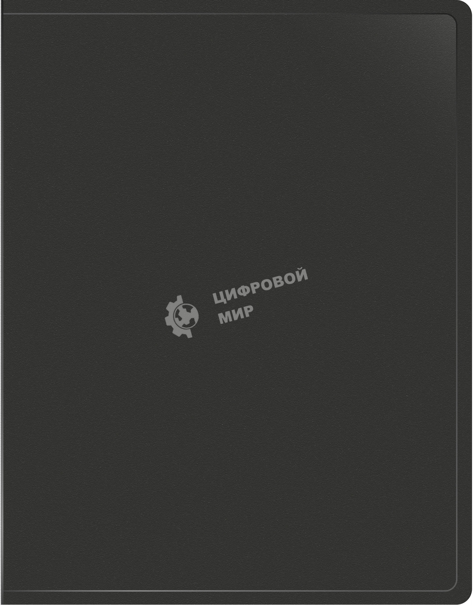 Папка с 80 прозрачными вкладками Silwerhof Eco A4, пластик, 0.7мм, черный