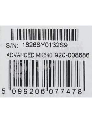 Комплект клавиатура+мышь Logitech MK540 беспроводной, USB, 1000 DPI, чёрный