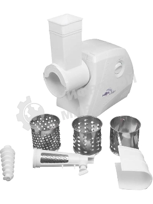 Мясорубка электрическая Ротор ЭМШ 35/250-3 белый, 1500 Вт, 0.6 кг/мин, реверс, защита от перегрузки, насадки - 4