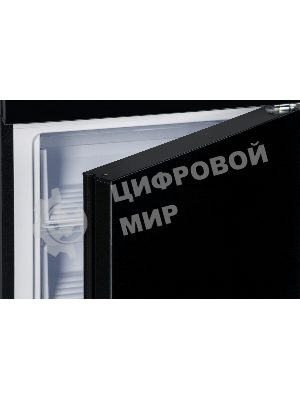 Холодильник Nordfrost RFC 390D NFGB черное матовое стекло двухкамерный 240/95л морозилка снизу