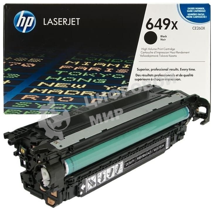 Картридж лазерный HP CE260X черный для CLJ CP4525 17000 стр.