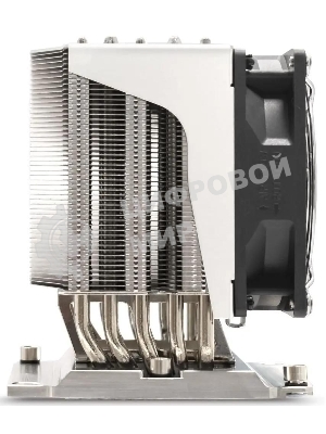 Кулер для процессора ExeGate ESNK-P0070APS4.PWM.4U.3647.Cu серебристый, 92 мм, алюминий/медь, 3800 об/мин, 44 дБ, 4 pin, 205 Вт, 125.5 мм