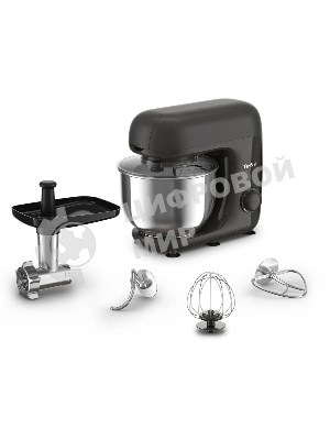 Кухонная машина Tefal Bake Essential QB161H38, черный/серебристый