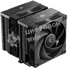 Кулер для процессора DEEPCOOL AK620 G2 DIGITAL NYX LGA1851/1700/1200/115X/AM5/AM4 (8шт/кор, TDP 260W, PWM, DUAL Fan 120мм, 6 тепл. трубок, Copper Base, черный) RET (R-AK620G2-BKNNMN-GJD-1)