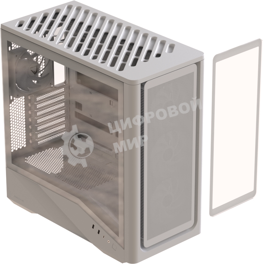 Компьютерный корпус Formula V Line Air Power G9 DUO PA White, ATX, TYPE-C*1, USB3.0*2, MESH/GLASS FRONT PANEL, FRONT 3x PERFORMANCE ARGB, REAR 1x PERFORMANCE ARGB