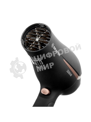 Фен BRAYER BR3000BN черный/розовое золото, 2200 Вт, компактный