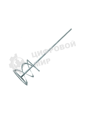 Миксер для красок и штукатурных смесей Denzel, 120 х 600мм,оцинкованный,шестигранный хвостовик 10мм