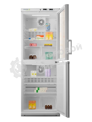 Холодильник фармацевтический Pozis ХФД-280-1 с дверьми с тонированным стеклом двухкамерный 280л