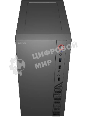 Компьютерный корпус Digma DCC-MN306 черный без БП mATX 1x80мм 1x92мм 2x120мм 2xUSB 2.0 1xUSB 3.0 audio