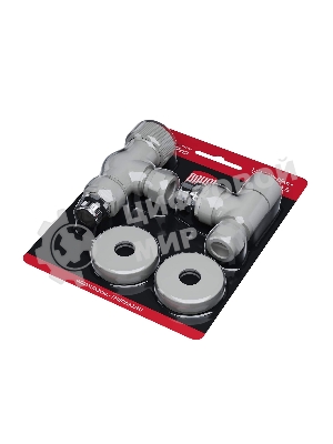 Набор термостатический осевой Royal Thermo Design Pro 15мм М30х1,5 (белый)