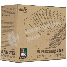 Блок питания Aerocool/Formula VX PLUS 800 RGb, 800Вт, 120мм, черный