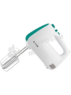 Миксер ручной Vitek VT-1490 белый/зеленый