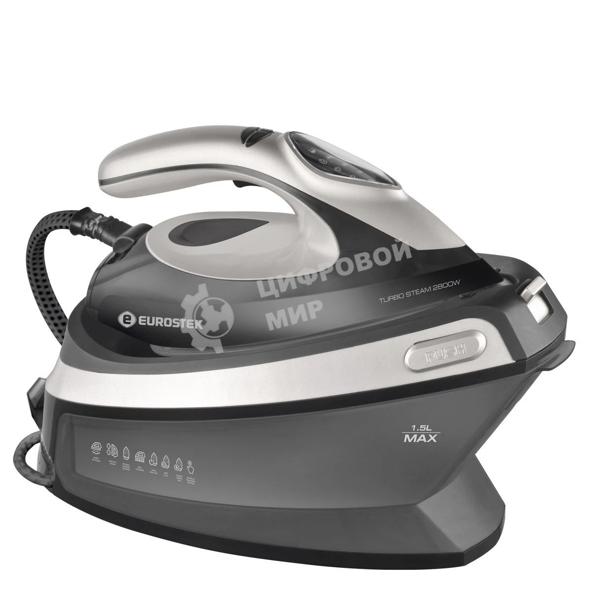 Парогенератор Eurostek EEI-3000 с паровой станцией, 2800 Вт, черный