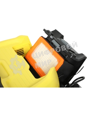 Строительный пылесос Karcher WD 5 S V-25/5/22 желтый, 1100 Вт, уборка сухая/сбор воды, пылесборник мешок/контейнер, 25 л