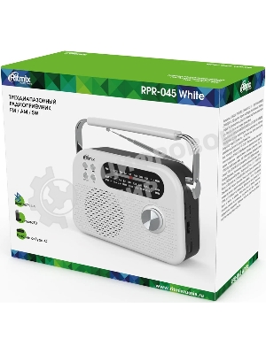 Радиоприемник Ritmix RPR-045 белый