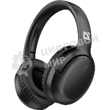 Беспроводные/проводные наушники Defender FreeMotion B1035 черный, накладные, Bluetooth + проводной, складная конструкция