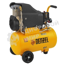 Компрессор воздушный безмасляный Denzel DLC1300/24 (58171) 1,3 кВт, 24 литра, 206 л/мин