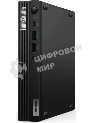 Мини ПК Lenovo ThinkCentre Tiny M70q-5 slim i5 14400T (1.3) 16Gb SSD512Gb UHDG Windows 11 Pro 64 WiFi BT 90W kb мышь клавиатура черный (12TD004HUM)