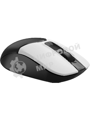 Мышь беспроводная A4Tech Fstyler FG12 белый/черный, 1200 dpi, радиоканал, USB, кнопки - 3