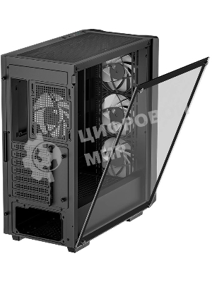 Корпус ATX Deepcool CC560 V2 черный, без БП, боковая панель из закаленного стекла, USB 3.0, USB 2.0, audio