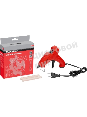 Клеевой пистолет Matrix, 11 мм, 25 (80) Вт, 16 г/мин