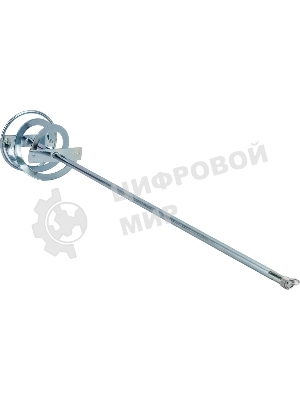 Миксер для красок и штукатурных смесей Denzel, 100 х 600 мм, оцинкованный, хвостовик SDS Plus